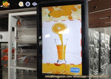 Máy bán nước trái cây tự động, thanh toán nhiều máy bán hàng tự động màu cam có màn hình LCD