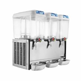 18 L X 3 Cooling and Mixing Beverage Cold Drink Dispenser Machine For Party/Restaurant