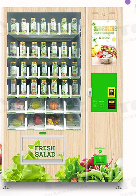 Trái cây Rau salad Máy bán hàng tự động Nhiệt độ có thể điều chỉnh