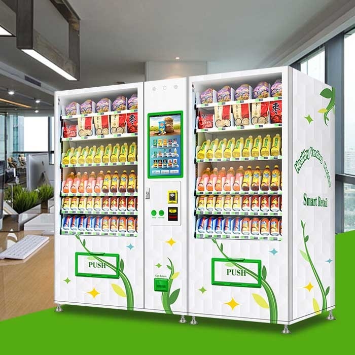 Máy bán hàng tự động thông minh có lợi cho sức khỏe Máy bán đồ uống và đồ ăn nhẹ cho thang máy với tiêu chuẩn ADA